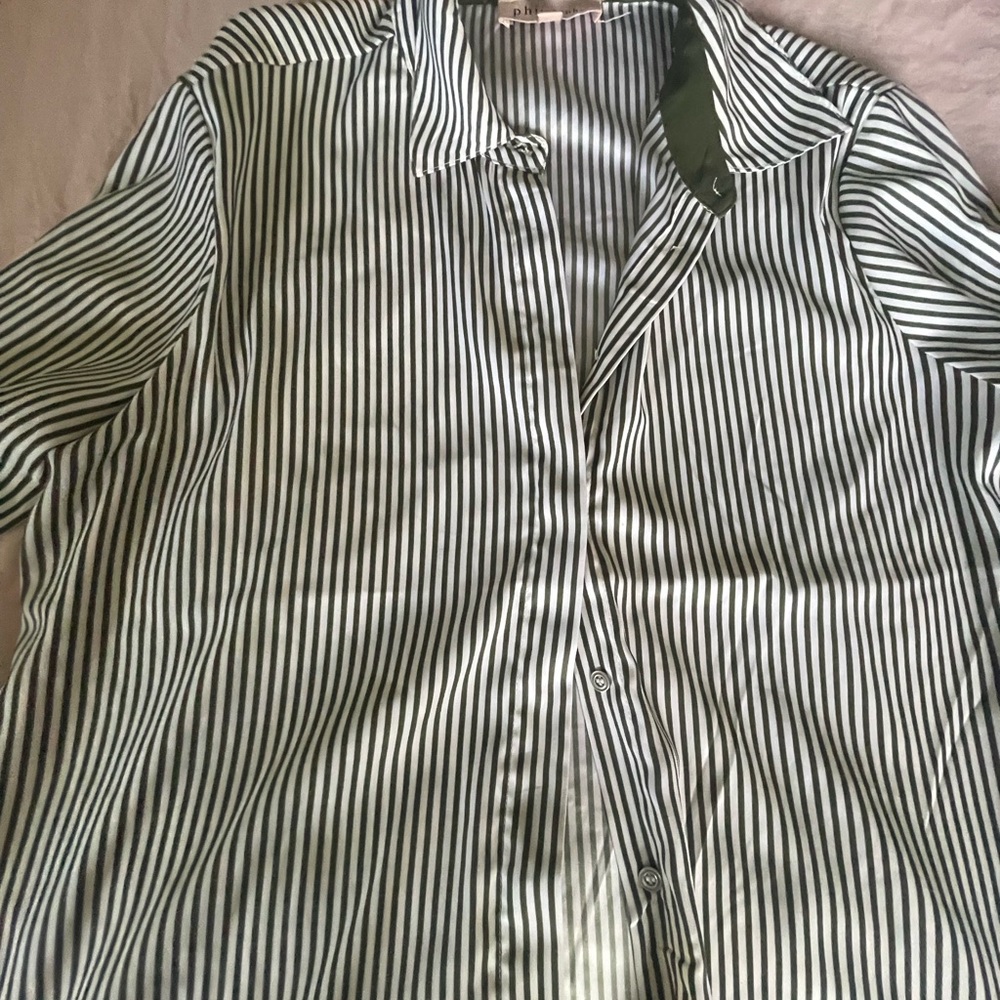 Striped Black and White Men's Shirt